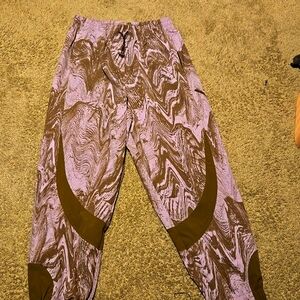 Large purple adidas pants